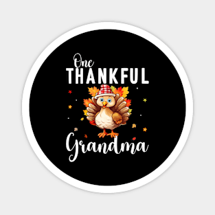 Watercolor Thanksgiving Turkey Nana One Thankful Grandma Magnet